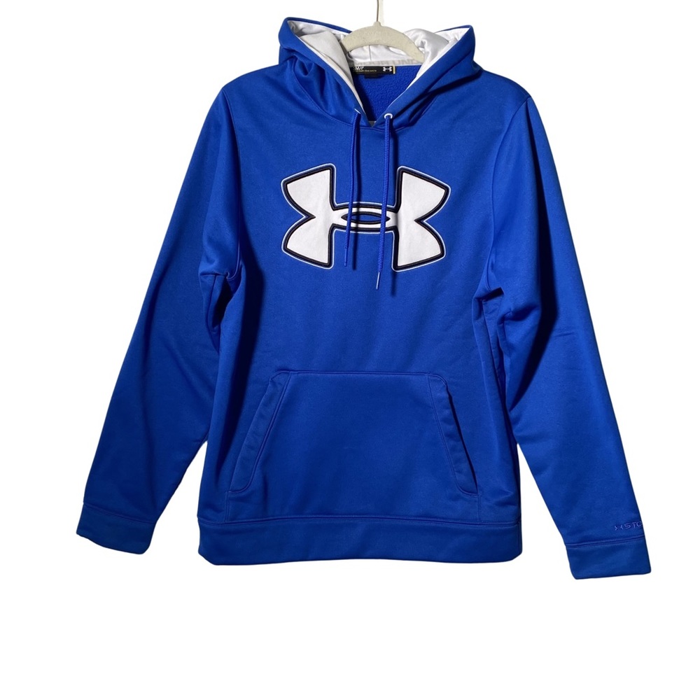 Under Armour Rival Fleece Big Logo Hoodie Blue Men’s SM/P Small